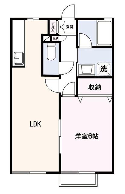 ロードリーT・I(1LDK/2階)の間取り写真