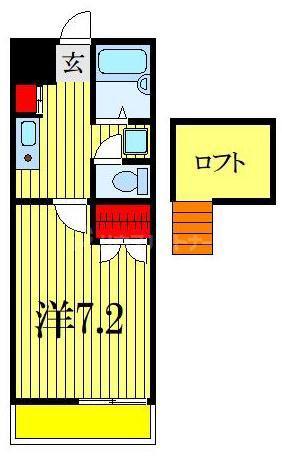 サニーコートIII(1K/1階)の間取り写真