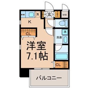 NEXTAGE SAKURAYAMA(ワンルーム/5階)の間取り写真