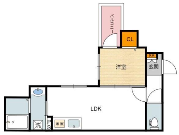 HALIOS RESIDENCE(1LDK/2階)の間取り写真