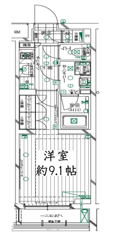 REGALIZ明大前(1K/2階)の間取り写真