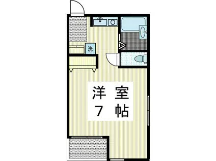 ホープハイツ(1K/1階)の間取り写真