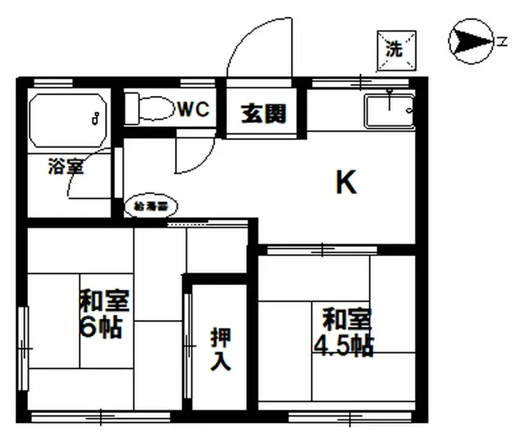 シティハイムオリンピア 1階階 間取り