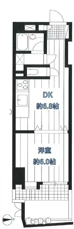ライオンズマンション広尾南 1階階 間取り