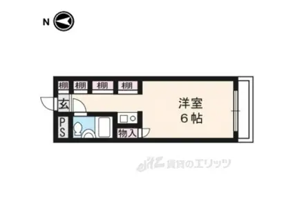 コーポ樋ノ口(1K/5階)の間取り写真