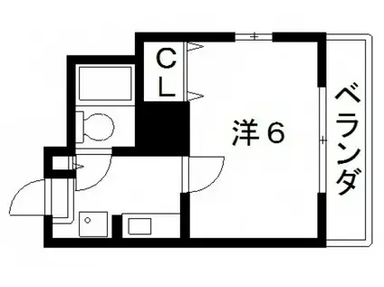オーナーズマンションラルース(1K/2階)の間取り写真