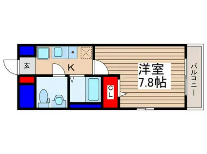 モンターナみずほ台(1K/2階)の間取り写真