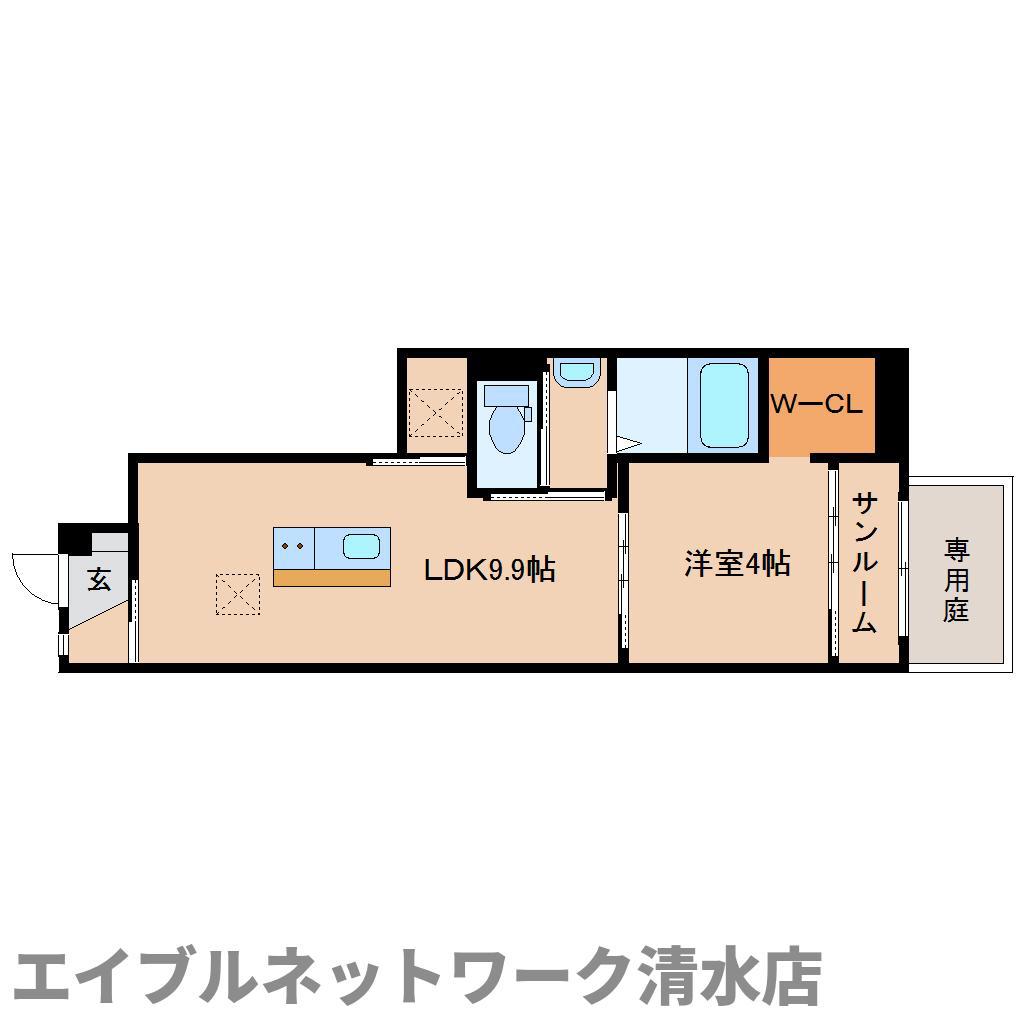 ディア・グラン(1LDK/1階)の間取り写真