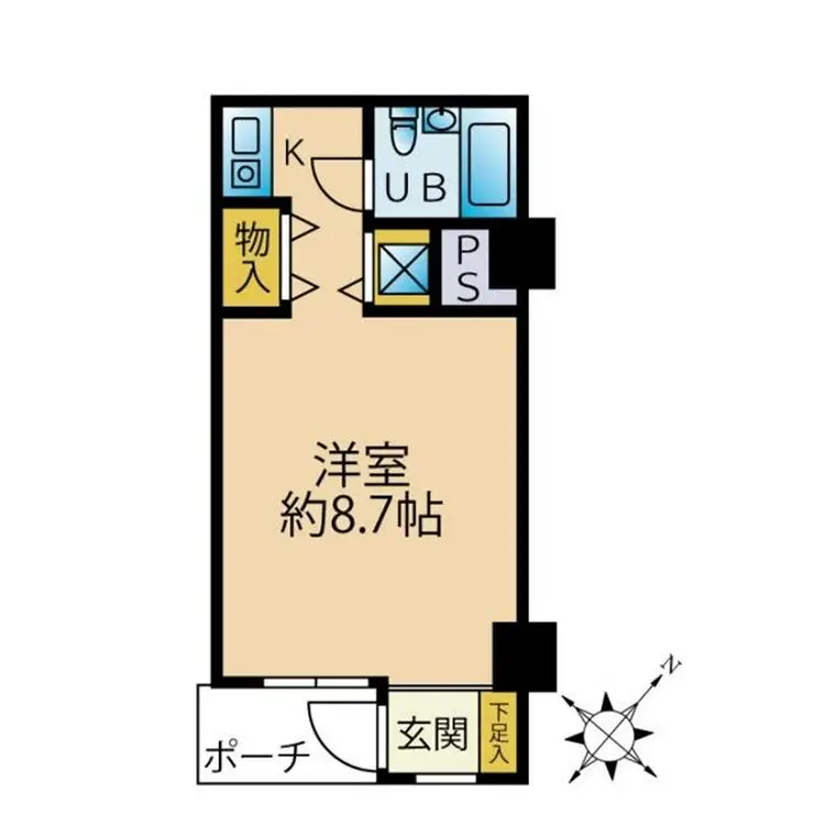 エーブル目黒洗足 1階階 間取り