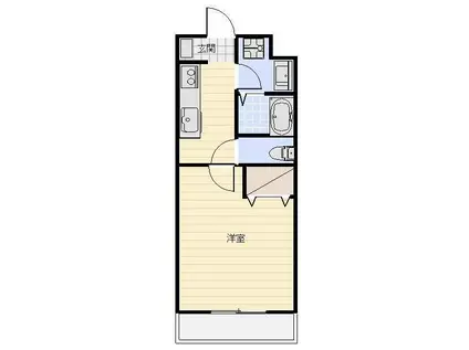 MAISON SKYHAWK II(1K/3階)の間取り写真