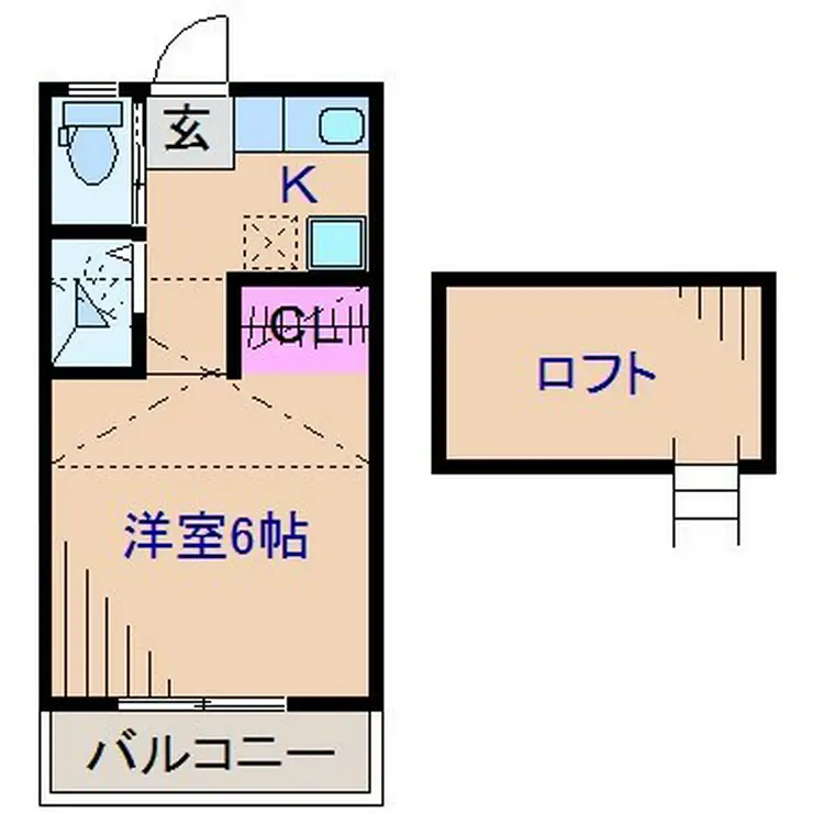 アップルホーム菊名 2階階 間取り