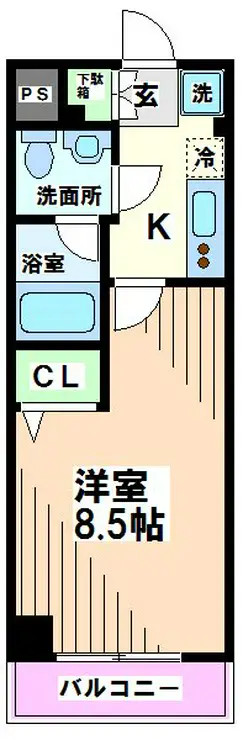 プランドル明大前 7階階 間取り