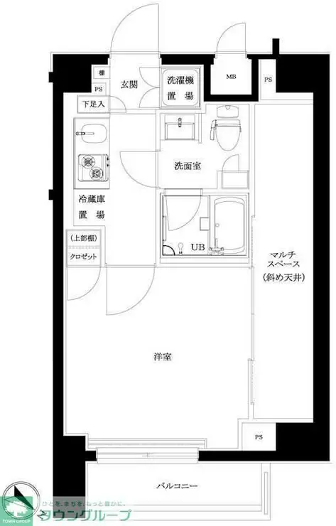 ルーブル旗の台弐番館 6階階 間取り