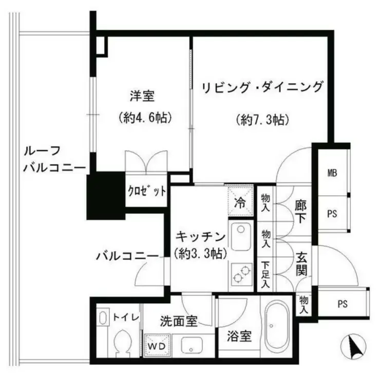 グランスイート虎ノ門 4階階 間取り