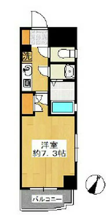アヴァンツァーレ横浜子安 8階階 間取り