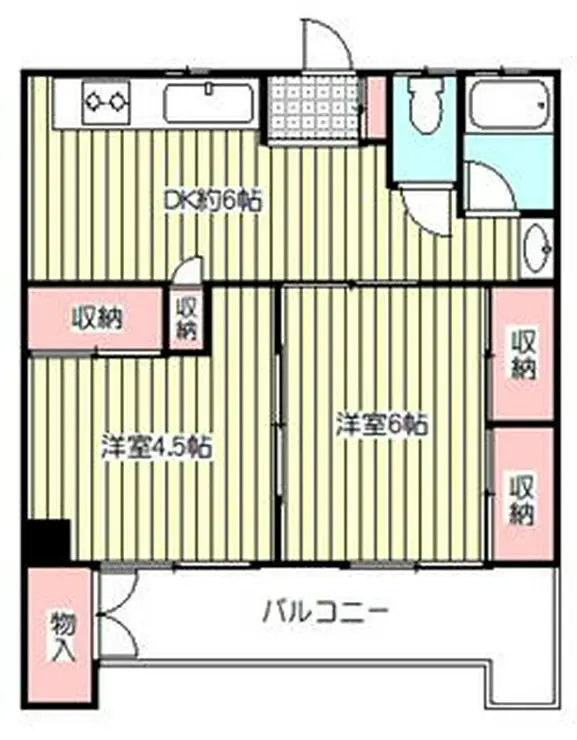 青木グリーンハイツ 2階階 間取り