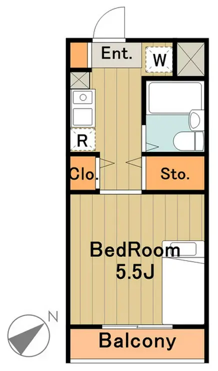 ウインドベル学生マンション 2階階 間取り