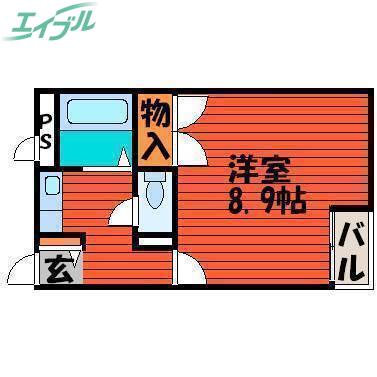 グリーンピア21(1K/3階)の間取り写真