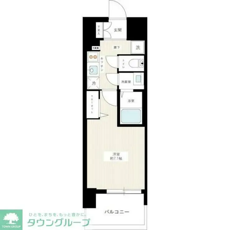 プレサンス ジェネ 浅草WEST 5階階 間取り