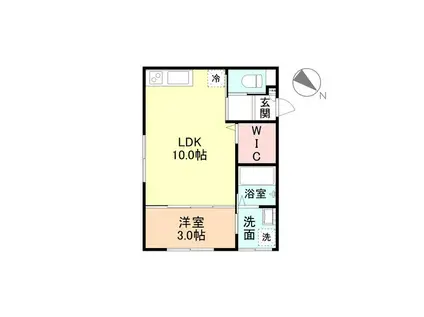 FELICE千成町(1LDK/2階)の間取り写真