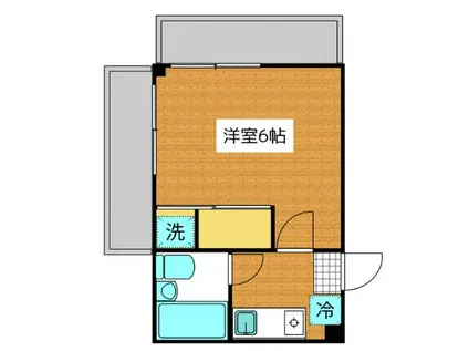 CITY市川オオシマ(1K/3階)の間取り写真