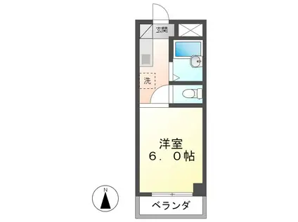 SPERANZAII(1K/3階)の間取り写真