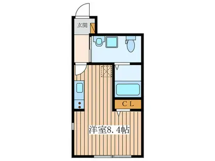 SYMPHONY COURT(ワンルーム/1階)の間取り写真