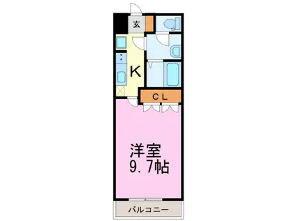 COTTON CLASSIC(1K/1階)の間取り写真