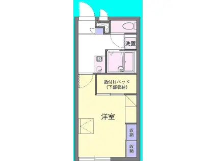 BM I(1K/1階)の間取り写真