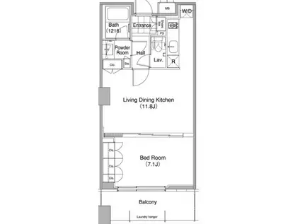 コンフォリア東池袋ウエスト コンフォリア東池袋ウエスト(1LDK/11階)の間取り写真