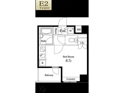 KDX文京千石レジデンス(ワンルーム/6階)の間取り写真