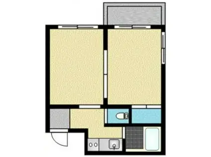 メゾンT&T(2K/3階)の間取り写真