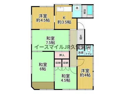 東町ビル(5K/3階)の間取り写真