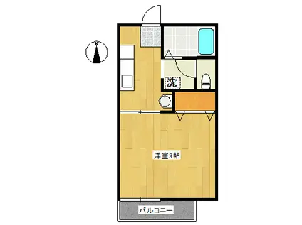 エクセレント21(1K/2階)の間取り写真