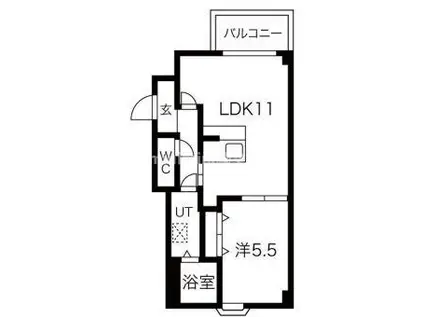グリーンヒルズ(1LDK/7階)の間取り写真