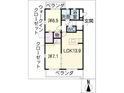 F-SEASONS(2LDK/3階)の間取り写真