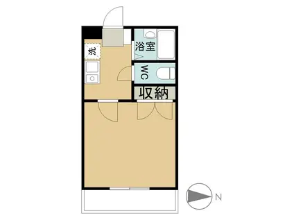 メゾン ルポA(1K/2階)の間取り写真
