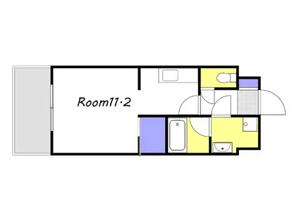 セントラルアヴェニュー下石井(ワンルーム/5階)の間取り写真