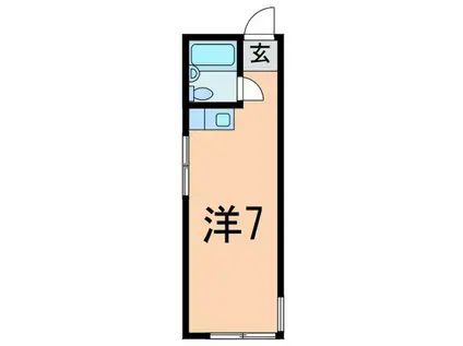 ウィナ-ズスズキ(ワンルーム/2階)の間取り写真
