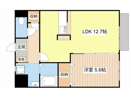 ア・レーズII番館(1LDK/1階)の間取り写真