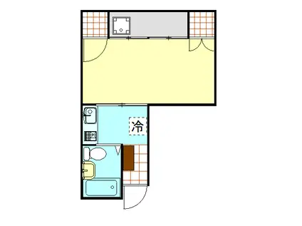 ロゼッタ南大門(1K/3階)の間取り写真