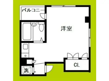 KOKOマンション(ワンルーム/4階)の間取り写真