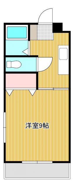 ハイツ173(1K/4階)の間取り写真