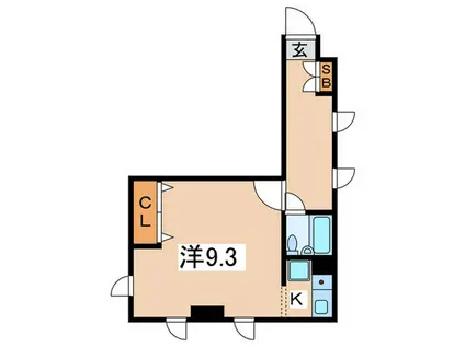 グリーンコーポ入江(1K/2階)の間取り写真