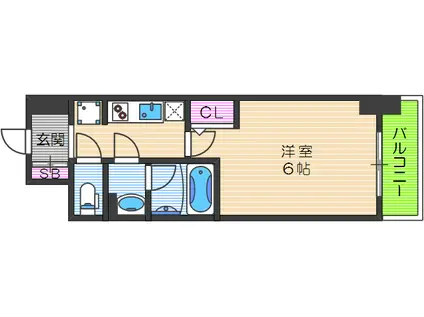トーシン文の里(1K/3階)の間取り写真