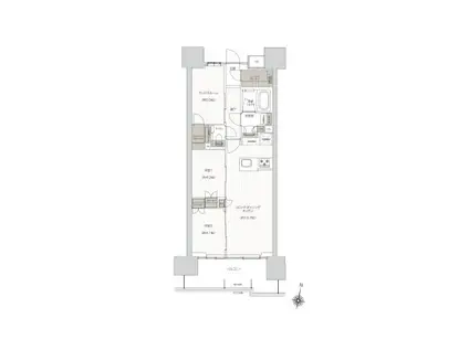 プレシスタワー三島広小路(2SLDK/14階)の間取り写真