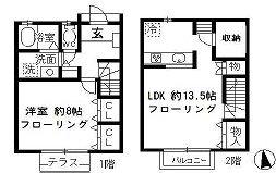 プルミエ葛西(1LDK/1階)の間取り写真