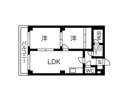 サントアリオデ元町(2LDK/2階)の間取り写真