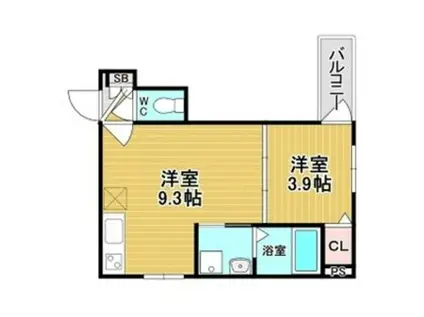 GRAND SUWA(1LDK/1階)の間取り写真