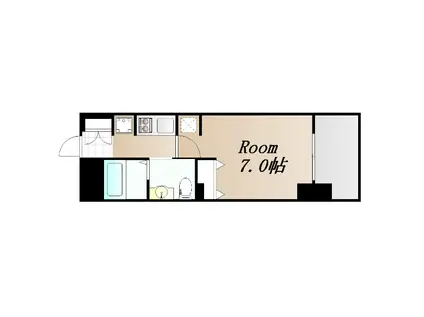 エステムコート新大阪Xザ・ゲート(1K/9階)の間取り写真